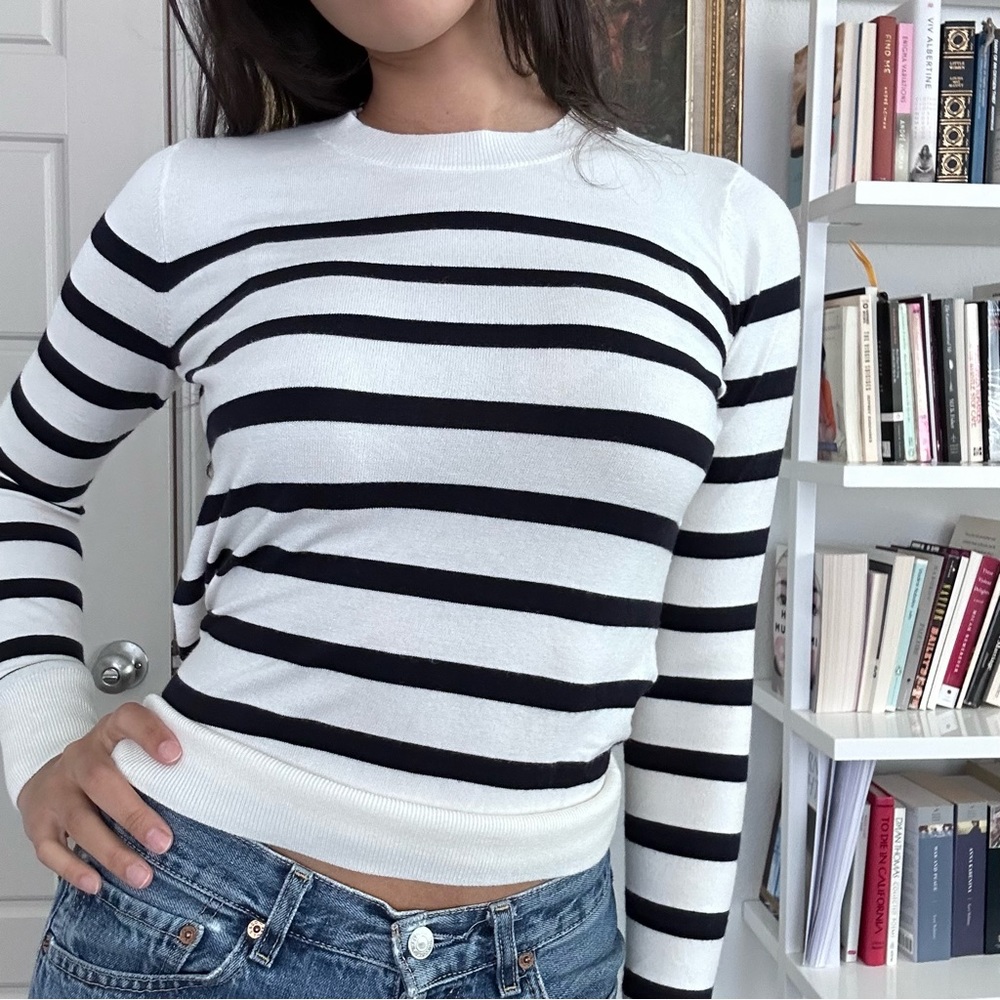 Breton Stripe Sweater from Loft